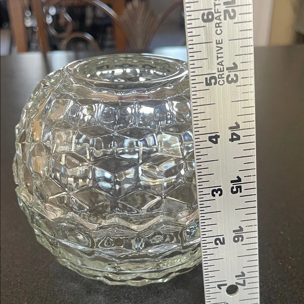 Clear Cubed Glass Fairy Lamp Candle Holder - Picture 4 of 4